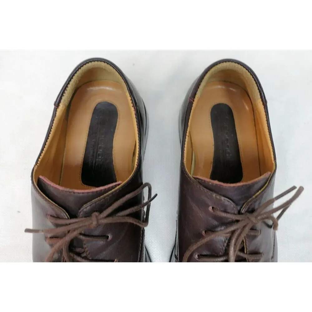 Crocodile International 45 10.5 men's brown leather oxford dress shoes cr1320